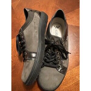 Mephisto Lenza Mobils Nubuck/Patent Leather Comfort Sneakers sz: US 8 - $325